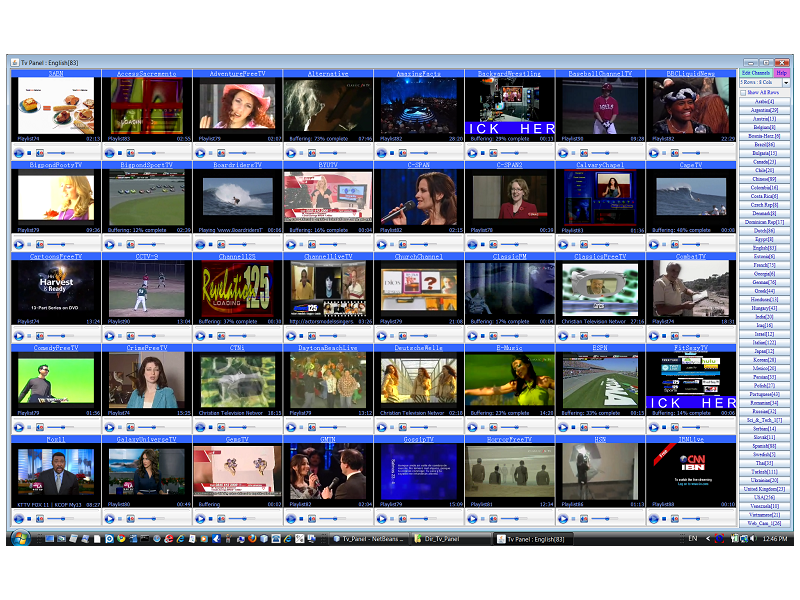 Watch TV from 100+ countries, 16000+ channels on PC/notebook, no monthly fees !