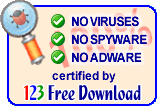  1.0 : Clean Software Award at 123-free-download.com !